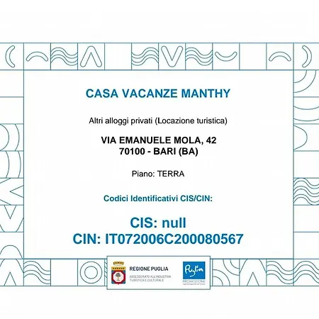 Tatil Evi Manthy Posizione Bari